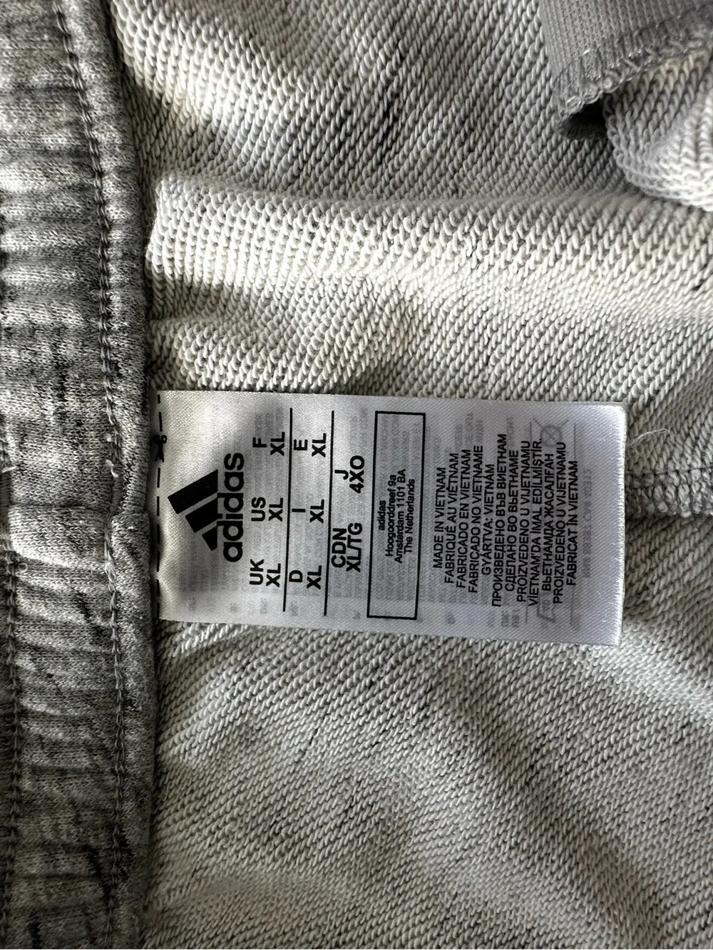 adidas Gray Heather Men's Jogger Sweatpants